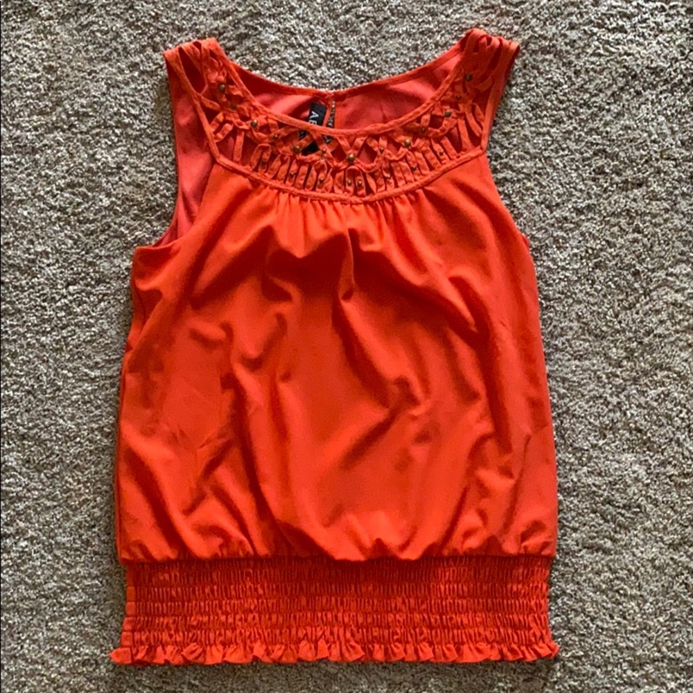 Orange tank top